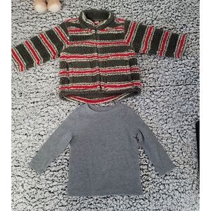 Baby BUNDLE- BABY‎ GAP Striped fleece and OLD NAVY Thermal size 12-18 months